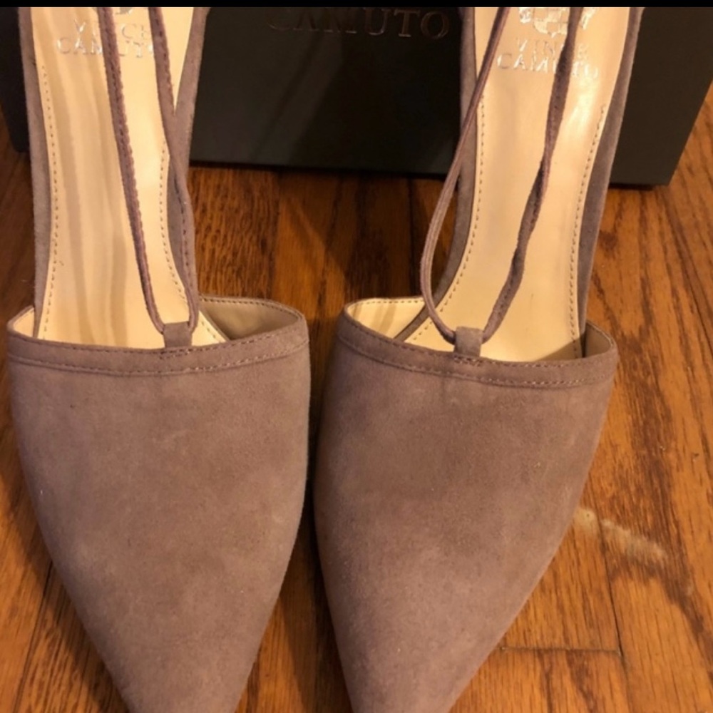 Vince Camuto Vo-Nitta Mystery Mauve Kidsuede 10M - Picture 4 of 9